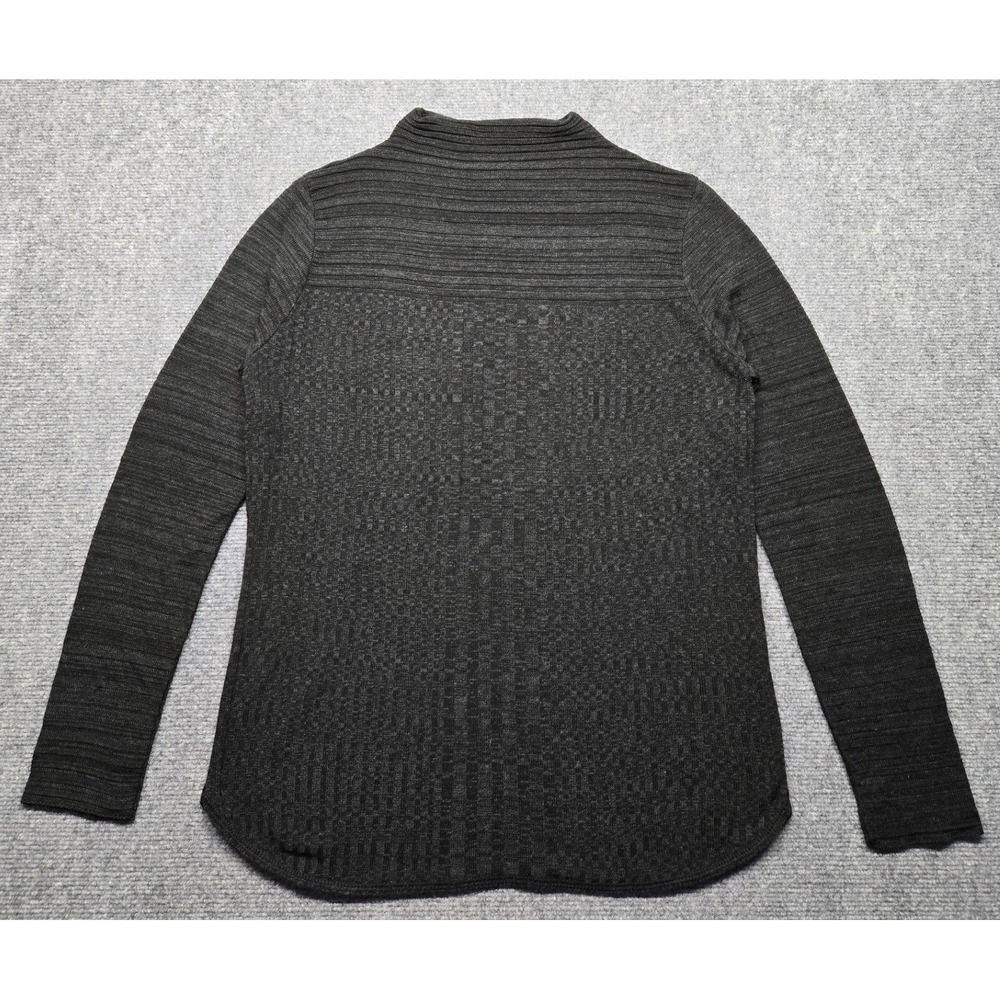 New Directions Sweater Womens M Black Funnel Neck Long Sleeve Knit Pullover New